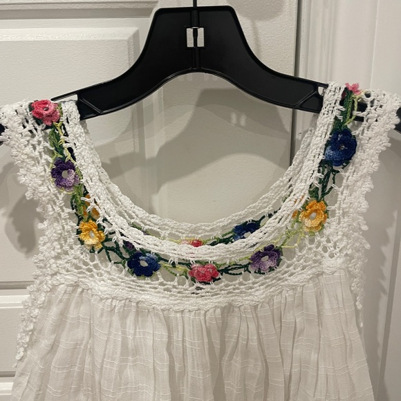 Nantu tamia traditional Inca style gauze crochet top one size - Picture 9 of 9